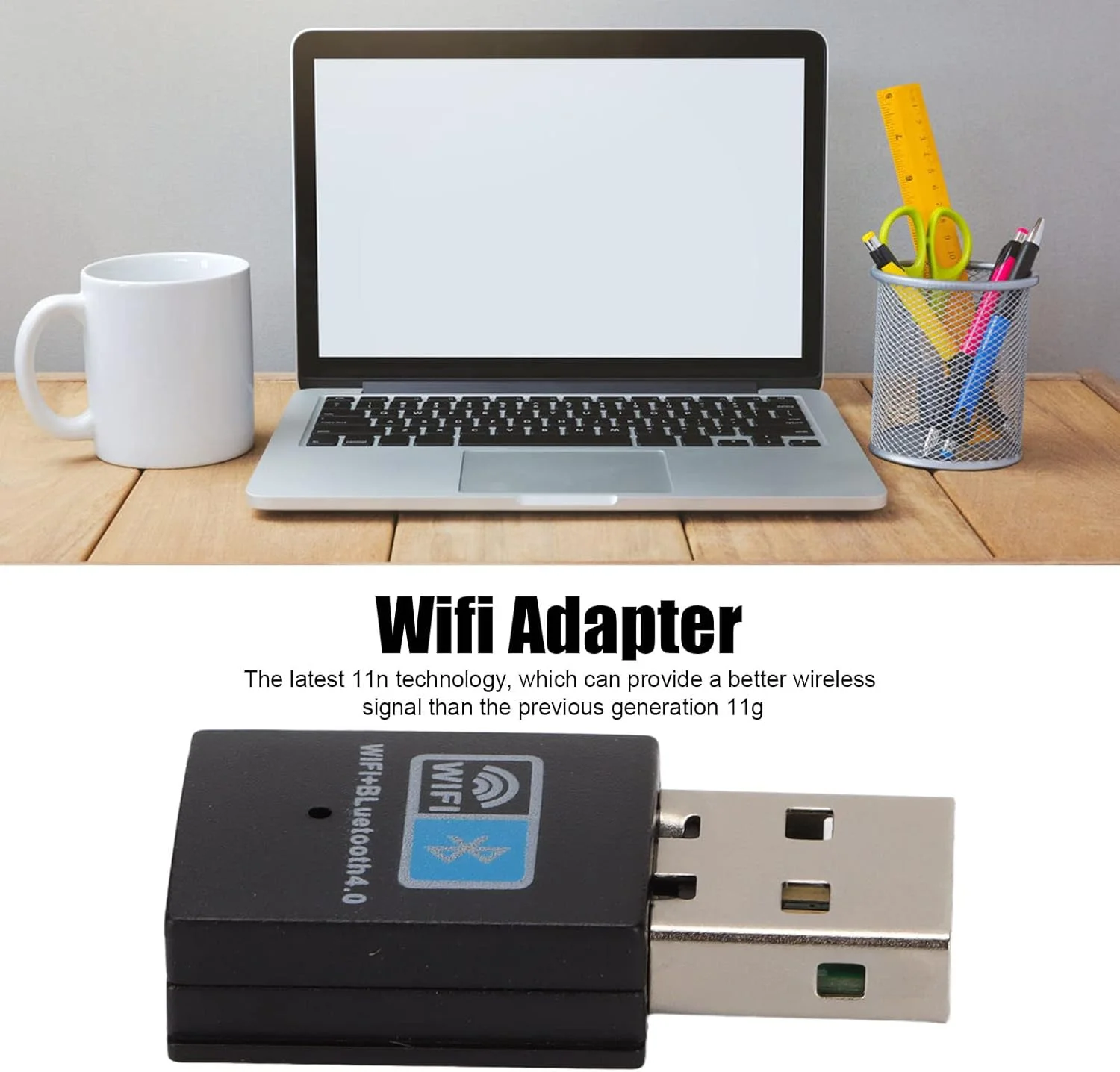 آداپتور USB WLAN الپریکو، فناوری 11N، آداپتور USB 2.0 WLAN 8723 دانگل کارت وایرلس برای کامپیوتر/لپ تاپ