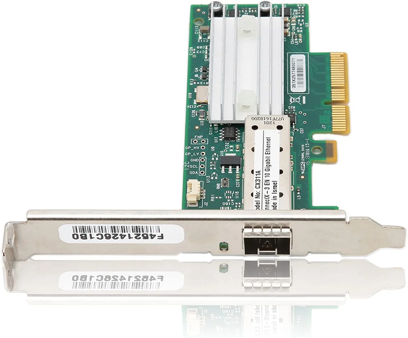 کارت شبکه اترنت 10 گیگابیتی، آداپتور شبکه برای Mellanox CX311A-XCAT، کارت شبکه PCI-E تک پورت SFP+ 10G برای سرورها، رایانه های رومیزی، آداپتور ذخیره سازی
