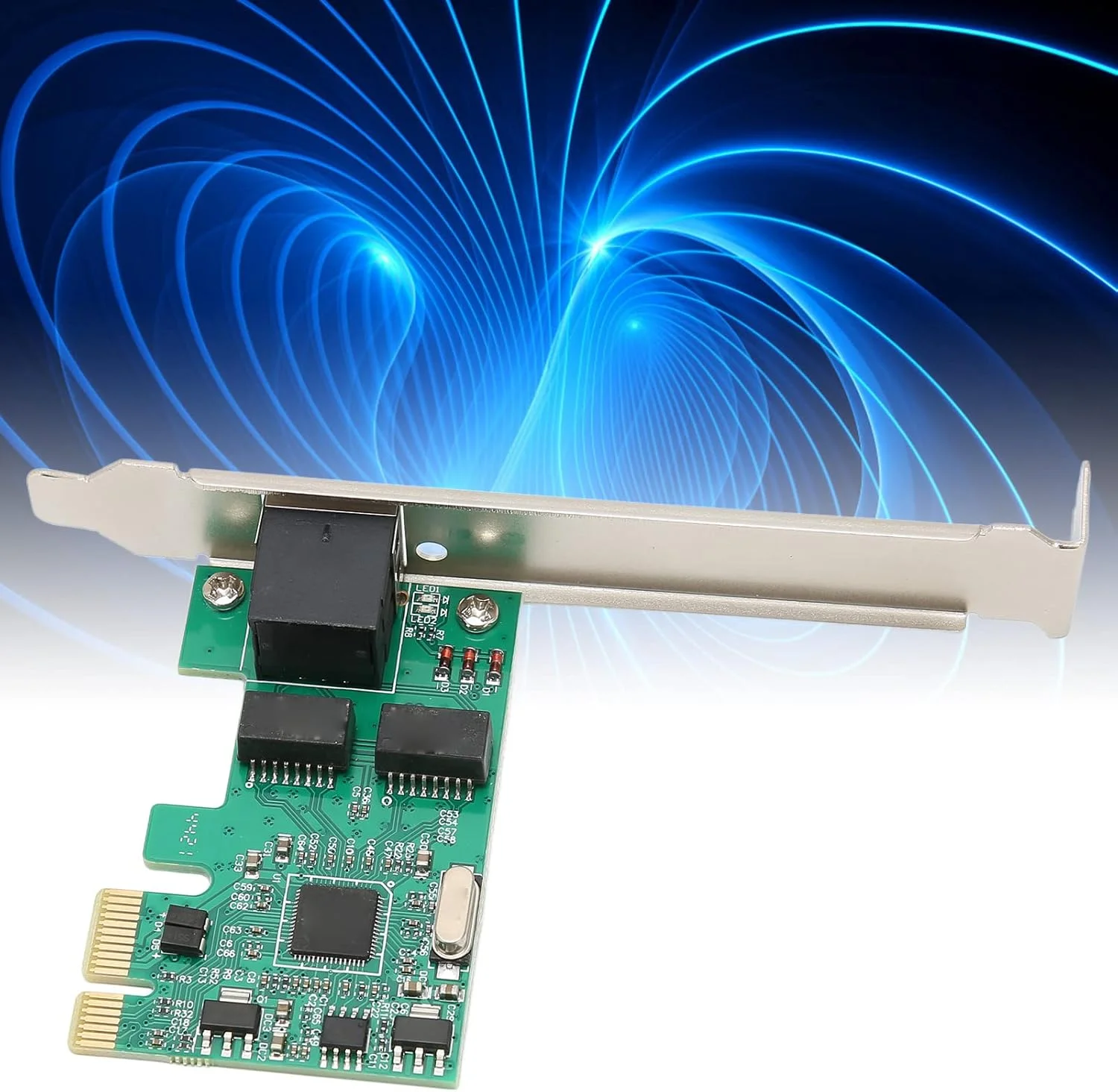 کارت شبکه اترنت، کارت شبکه PCIE با مواد PCB، نرخ داده 10M 100M، کارآمد و کاربردی برای کامپیوتر