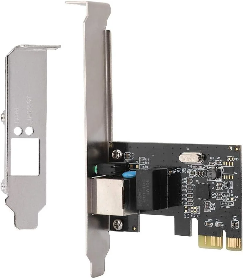 آداپتور شبکه گیگابیتی اترنت، کارت شبکه گیگابیتی اترنت PCI-E با سرعت 10/100/1000 مگابیت بر ثانیه، سازگار با کابل Cat-5 موجود، برای Windows8/7/Vista/XP/2000/98sE/Server2003-200832 و غیره