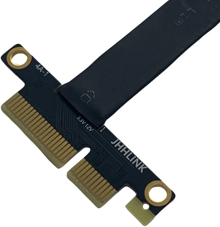 کابل افزایش طول PCIE X4 4.0 پشتیبانی از کارت شبکه، SSD، کارت USB، کارت کپچر، مبدل آداپتورهای توسعه PCIE4.0 X1 X4 (0.5 متر)