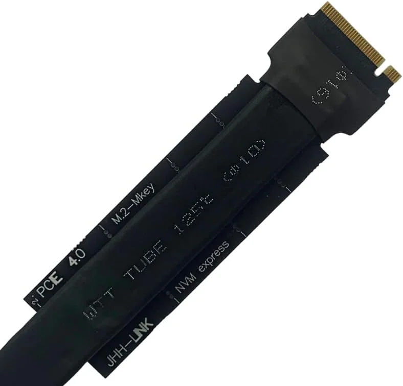 کابل افزایش طول 4.0 PCIE M.2 به X4 پشتیبانی از کارت شبکه کارت کپچر USB M2 M KEY کابل فلت آداپتورهای SSD