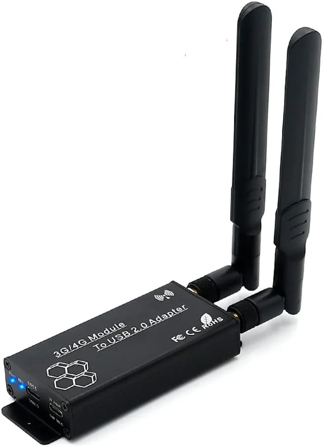 آداپتور مینی PCI-E به USB 2.0 (Type C) مدل HLT با اسلات سیم کارت و رابط برق کمکی برای ماژول WWAN/LTE