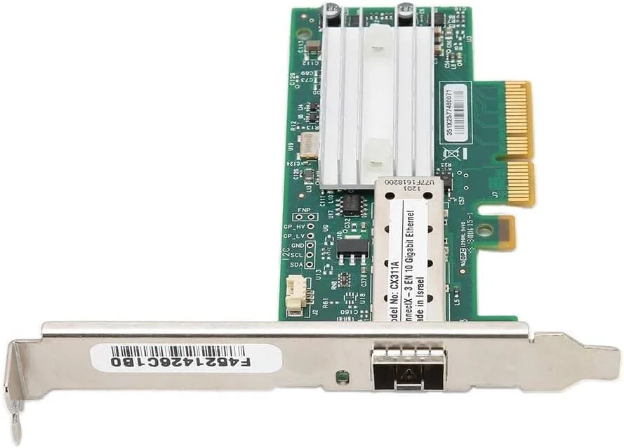 کارت شبکه MCX311A، فیبر LC بادوام 10 گیگابیتی تک پورت PCI-EX4، برای سرورها