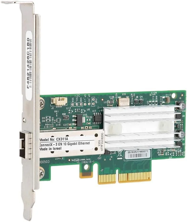 کارت شبکه MCX311A، فیبر LC بادوام 10 گیگابیتی تک پورت PCI-EX4، برای سرورها