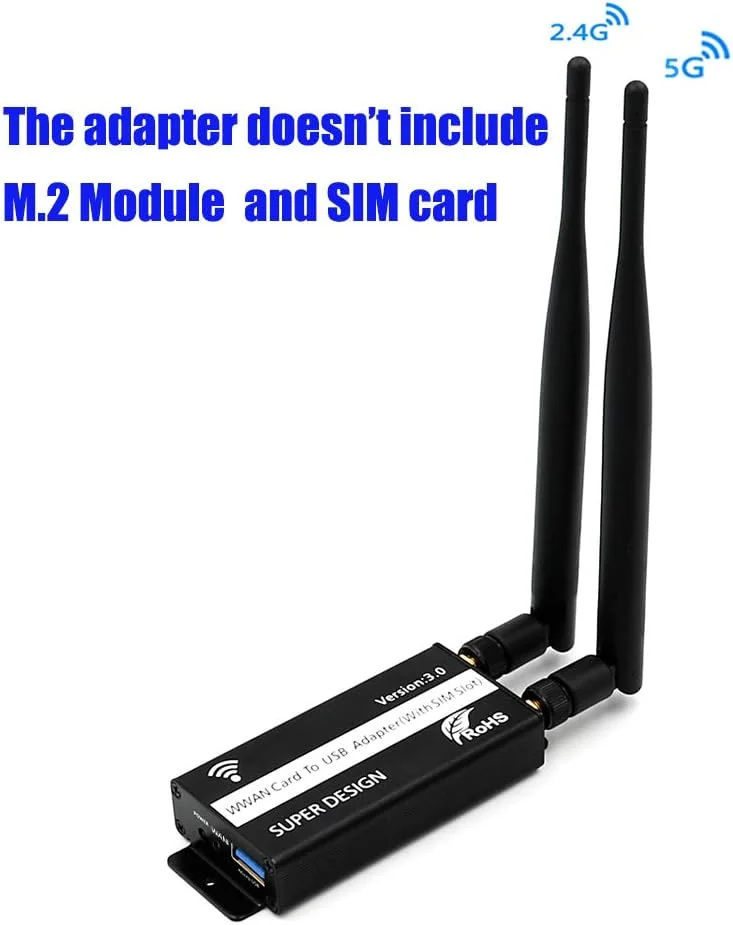 تبدیل NGFF(M.2) به USB 3.0 به همراه اسلات سیم کارت برای ماژول WWAN/LTE/4G