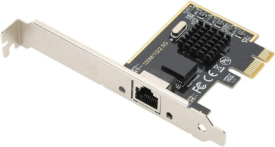 کارت شبکه 2.5G مدل TXA073، کارت شبکه گیگابیتی PCI-E با پورت RJ45، سرعت 10/100/1000M/2.5Gbps، مناسب برای گیمرها، کاربران خانگی و اداری