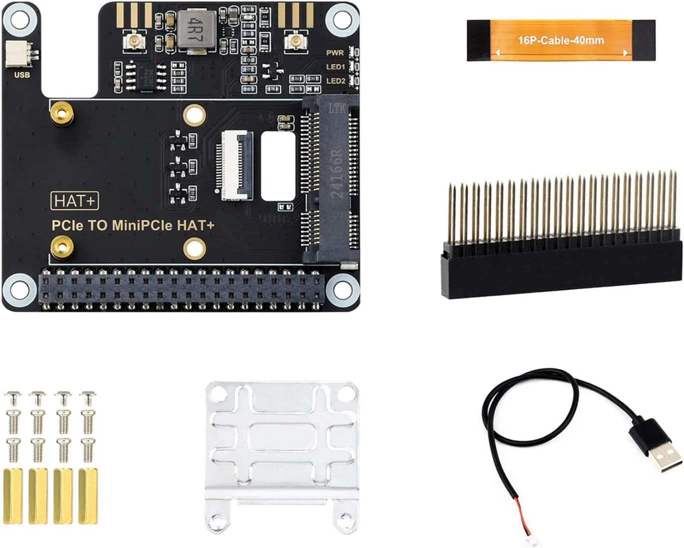 برد آداپتور PCIe به PCIe کوچک، کارت شبکه، USB سازگار با بلوتوث، لوازم جانبی توسعه اینترنت با سرعت بالا