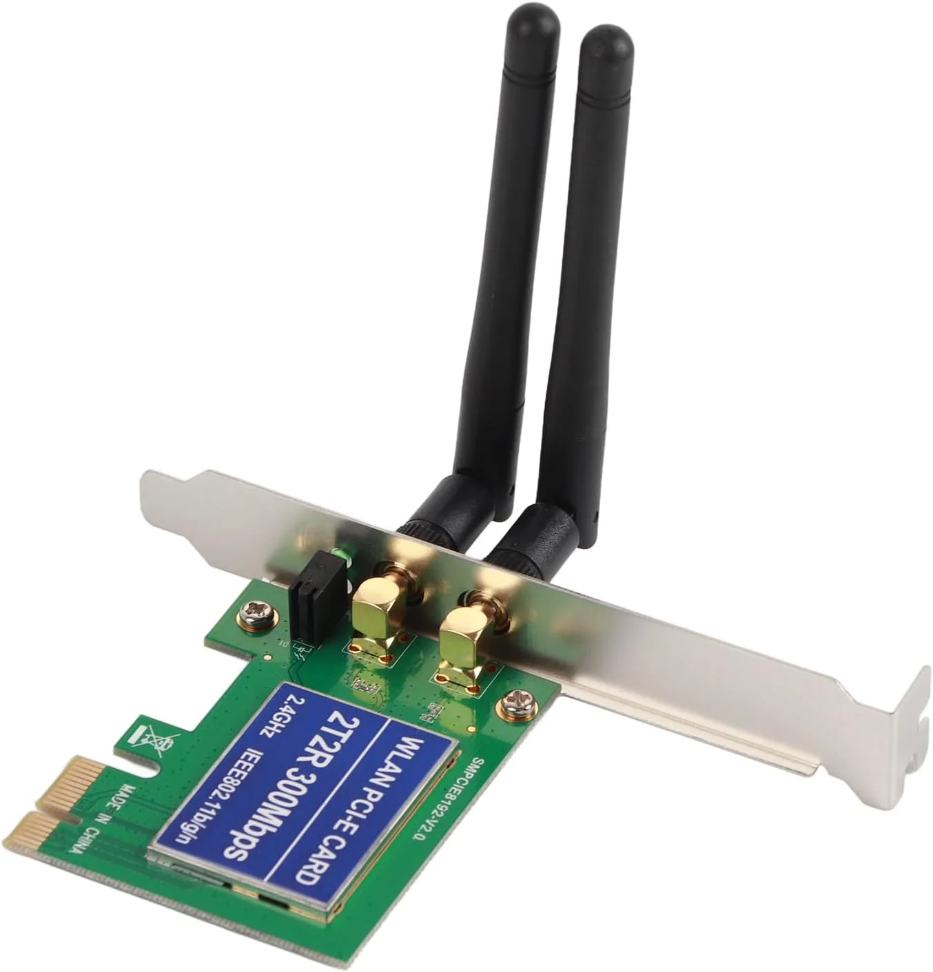 آداپتور وای فای PCI-e، 2.4G/5G 300Mbps PCI-e دو بانده AP کارت آداپتور وایرلس وای فای WLAN برای لپ تاپ