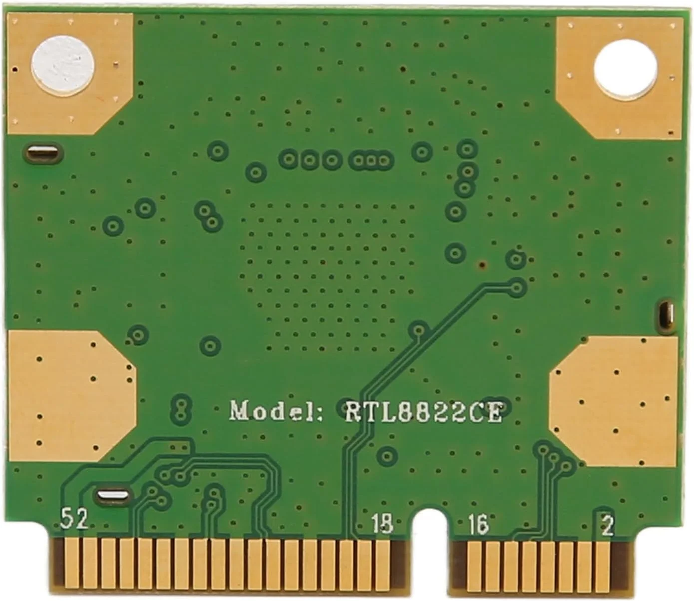 کارت Mini PCIe، کارت گیگابیتی 1200 مگابیتی 2.4G/5G مدل RTL8822CE، پشتیبانی از IEEE 802.11ab/gn/ac، برای 10