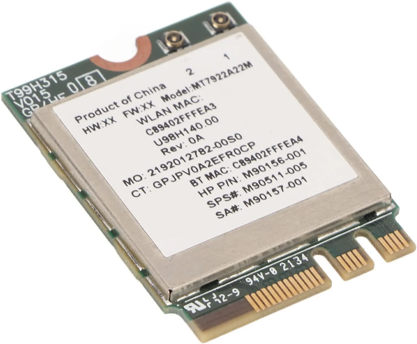 کارت شبکه وایرلس Sorandy WiFi 6E، سرعت بالای 2400 مگابیت بر ثانیه، دو بانده 2.4G 5G 802.11ax M.2 NGFF با 5.2، برای لپ تاپ و کامپیوتر، پشتیبانی از ویندوز 10 و 11 نسخه 64 بیتی کارت شبکه وایرلس Sorandy WiFi 6E، سرعت بالای 2400 مگابیت بر ثانیه، دو بانده 2.4G 5G 802.11ax M.2 NGFF با 5.2، برای لپ تاپ و کامپیوتر، پشتیبانی از ویندوز 10 و 11 نسخه 64 بیتی