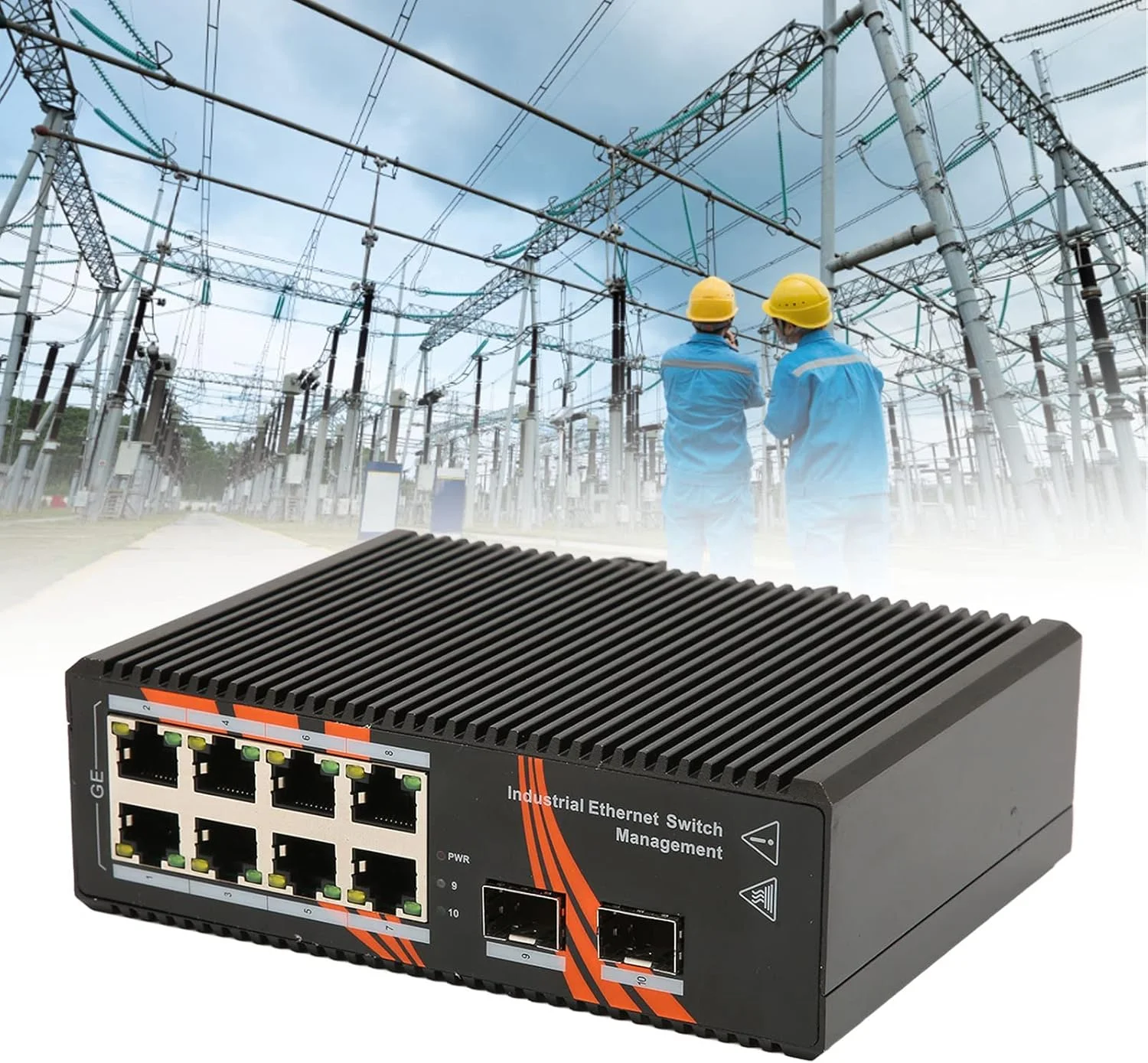 سوئیچ اترنت گیگابیتی غیر مدیریتی 8 پورت، 12-58 ولت DC، قابل نصب روی ریل DIN، رومیزی یا دیواری، اسپلیتر اترنت با 2 پورت نوری SFP، پلاگ اند پلی سوئیچ اترنت گیگابیتی غیر مدیریتی 8 پورت، 12-58 ولت DC، قابل نصب روی ریل DIN، رومیزی یا دیواری، اسپلیتر اترنت با 2 پورت نوری SFP، پلاگ اند پلی