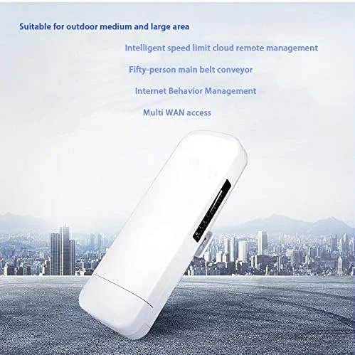 اکسس پوینت بیسیم بیرونی با قدرت بالا، پوشش وایفای تا 200 متر، مناسب برای مکانهای متوسط تا بزرگ اکسس پوینت بیسیم بیرونی با قدرت بالا، پوشش وایفای تا 200 متر، مناسب برای مکانهای متوسط تا بزرگ