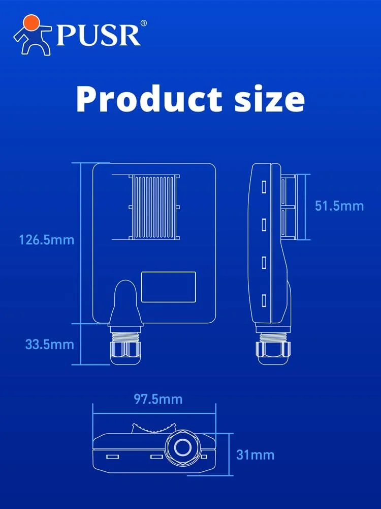 پل بیسیم گیگابیتی نقطه به نقطه/چند نقطه ای دو بانده 5.8G WiFi ضد آب IP66 تا 5 کیلومتر سرعت بالا 300 مگابیت بر ثانیه آنتن 15dBi با بهره بالا پورت LAN 100 مگابیت بر ثانیه CPE بیرونی USR-ST515N (تک بسته) پل بیسیم گیگابیتی نقطه به نقطه/چند نقطه ای دو بانده 5.8G WiFi ضد آب IP66 تا 5 کیلومتر سرعت بالا 300 مگابیت بر ثانیه آنتن 15dBi با بهره بالا پورت LAN 100 مگابیت بر ثانیه CPE بیرونی USR-ST515N (تک بسته)