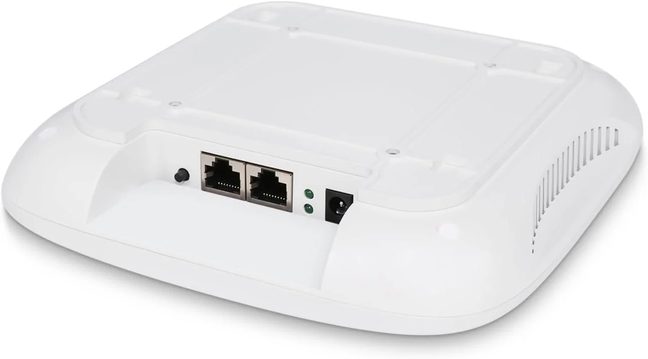 اکسس پوینت هوشمند WiFi6 سقفی QSFPTEK، دارای 2 پورت گیگابیتی اترنت، آنتن های MIMO داخلی، سرعت بی سیم 1800 مگابیت بر ثانیه، پشتیبانی از POE و منبع تغذیه آداپتور (بدون آداپتور برق) اکسس پوینت هوشمند WiFi6 سقفی QSFPTEK، دارای 2 پورت گیگابیتی اترنت، آنتن های MIMO داخلی، سرعت بی سیم 1800 مگابیت بر ثانیه، پشتیبانی از POE و منبع تغذیه آداپتور (بدون آداپتور برق)