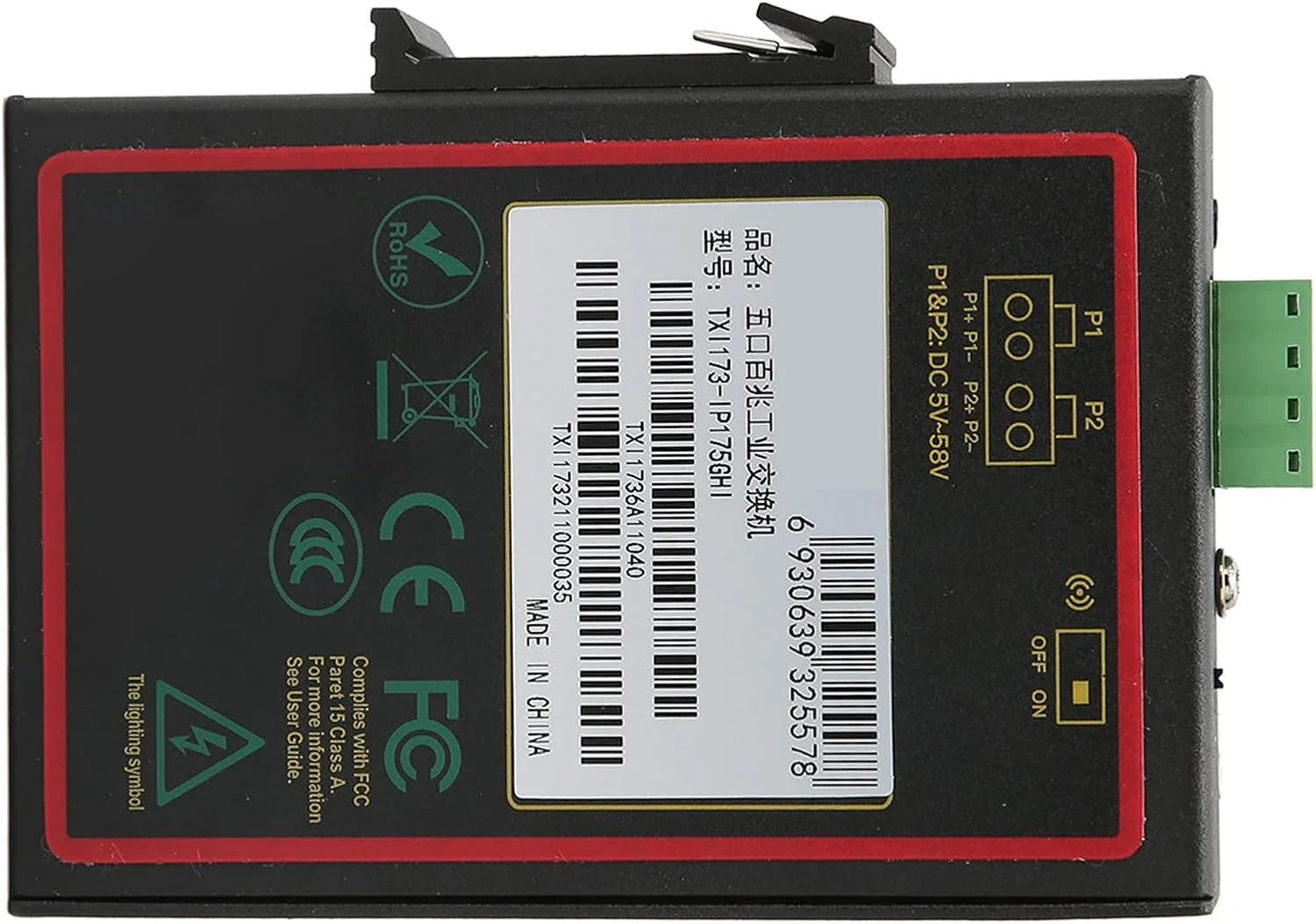 سوئیچ اترنت سریع غیر مدیریتی صنعتی 5 پورت، سوئیچ شبکه اترنت ریلی DIN بیرونی، 4 پورت و 1 آپلینک، اترنت سریع 10/100 مگابیت بر ثانیه سوئیچ اترنت سریع غیر مدیریتی صنعتی 5 پورت، سوئیچ شبکه اترنت ریلی DIN بیرونی، 4 پورت و 1 آپلینک، اترنت سریع 10/100 مگابیت بر ثانیه