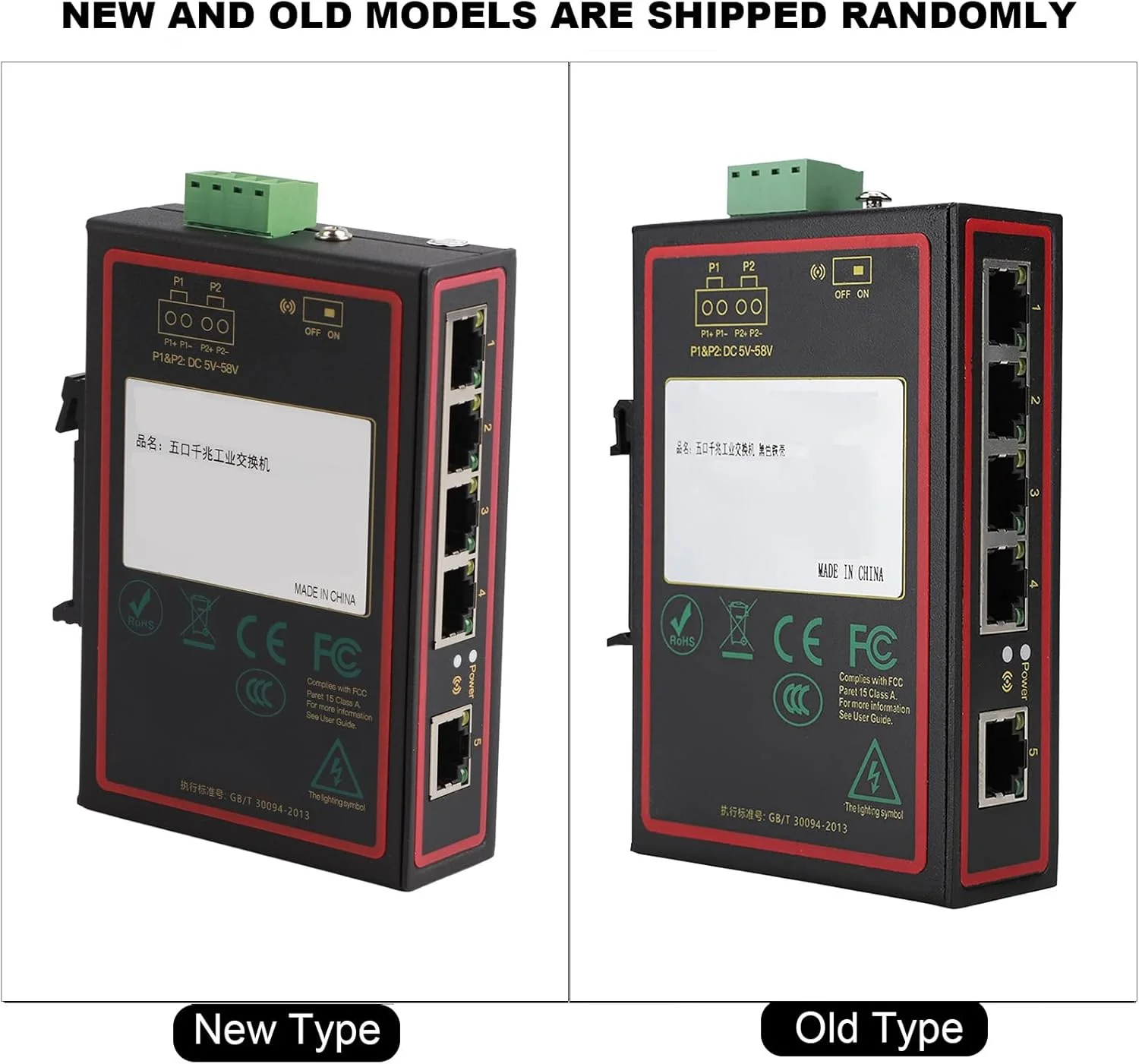 سوئیچ صنعتی 5 پورت گیگابیتی، سوئیچ شبکه صنعتی اترنت گیگابیتی 5 پورت 10/100/1000 مگابیت بر ثانیه تراشه IP185GHI سوئیچ اترنت ریلی Din بیرونی سوئیچ صنعتی 5 پورت گیگابیتی، سوئیچ شبکه صنعتی اترنت گیگابیتی 5 پورت 10/100/1000 مگابیت بر ثانیه تراشه IP185GHI سوئیچ اترنت ریلی Din بیرونی