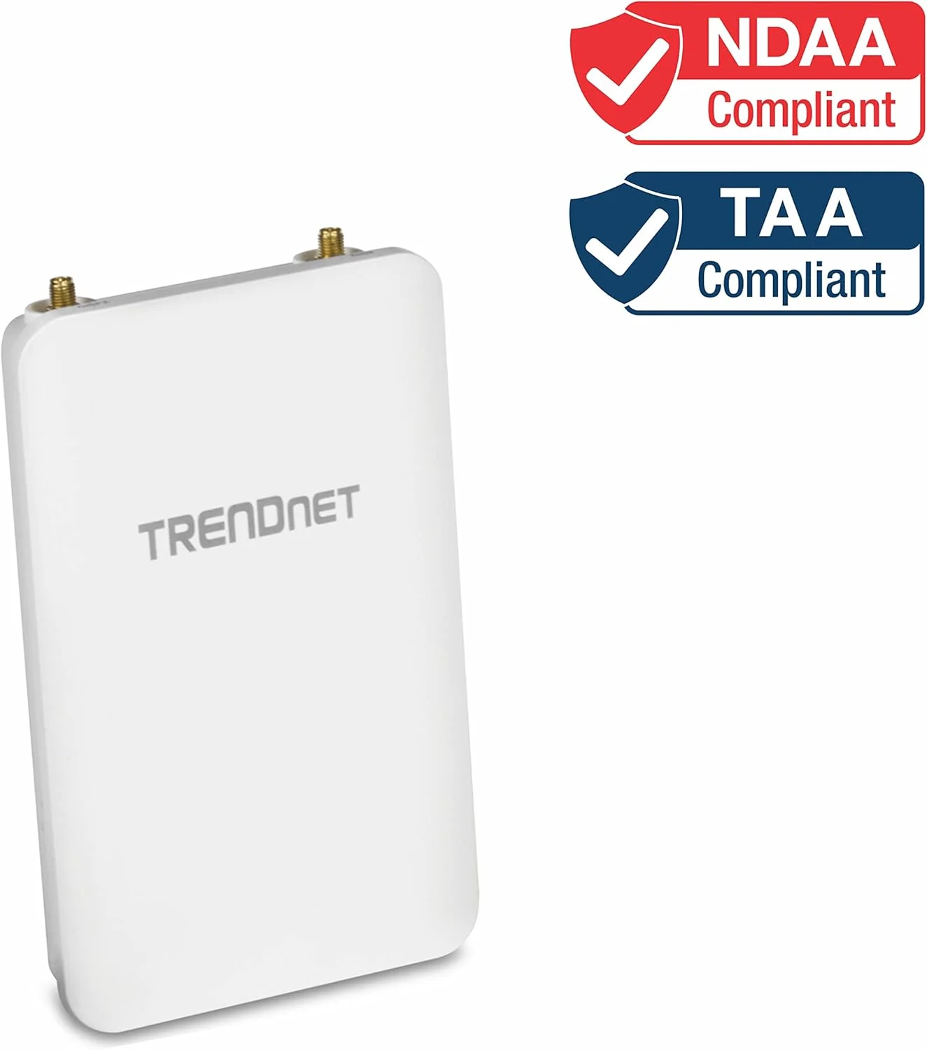 اکسس پوینت بی‌سیم AC1300 بیرونی PoE+ امنی-دایرکشنال 5 dBi ترندنت مدل TEW-841APBO، دارای 4 آنتن امنی دایرکشنال 5 dBi، پل زنی وای فای نقطه به نقطه و نقطه به چند نقطه، IEEE 802.3AT PoE+