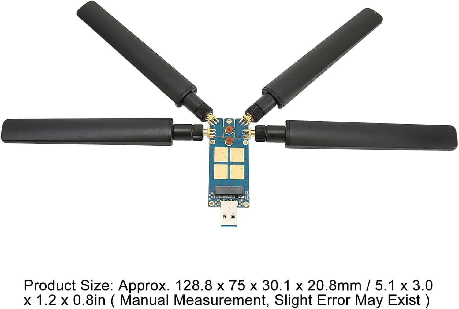 دانگل کارت توسعه 5G Vikye، USB3.1 به M.2 Key B با 4 آنتن کارت WiFi دانگل 5G برای ماژول 5G اینترنت لپ تاپ