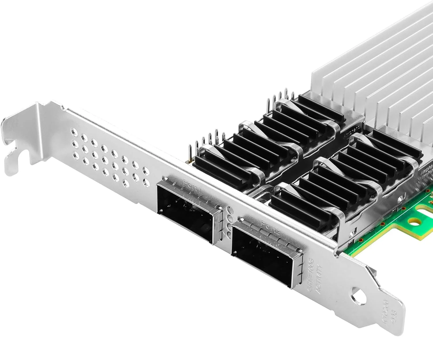 کارت شبکه همگرا 100GbE با دو پورت QSFP28 و تراشه Intel E810-CAM2، آداپتور PCIe 4.0 x16 Ethernet NIC LAN، پشتیبانی از Windows Server/Linux/VMware، قابل مقایسه با Intel E810-CQDA2