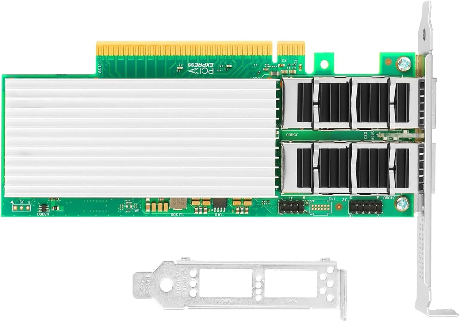 کارت شبکه همگرا 100GbE با دو پورت QSFP28 و تراشه Intel E810-CAM2، آداپتور PCIe 4.0 x16 Ethernet NIC LAN، پشتیبانی از Windows Server/Linux/VMware، قابل مقایسه با Intel E810-CQDA2