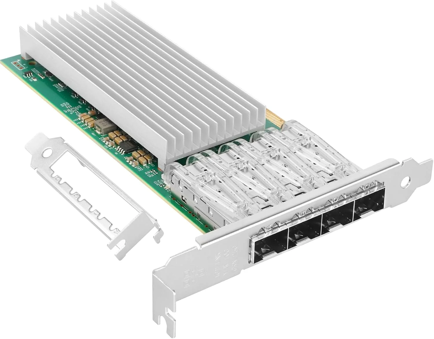 کارت شبکه 25 گیگابیتی Vogzone با تراشه Intel E810 CAM1، دارای چهار پورت SFP28، آداپتور شبکه اترنت PCI Express با پشتیبانی از RDMA و UEFI، قابل مقایسه با Intel E810-XXVDA4 کارت شبکه 25 گیگابیتی Vogzone با تراشه Intel E810 CAM1، دارای چهار پورت SFP28، آداپتور شبکه اترنت PCI Express با پشتیبانی از RDMA و UEFI، قابل مقایسه با Intel E810-XXVDA4