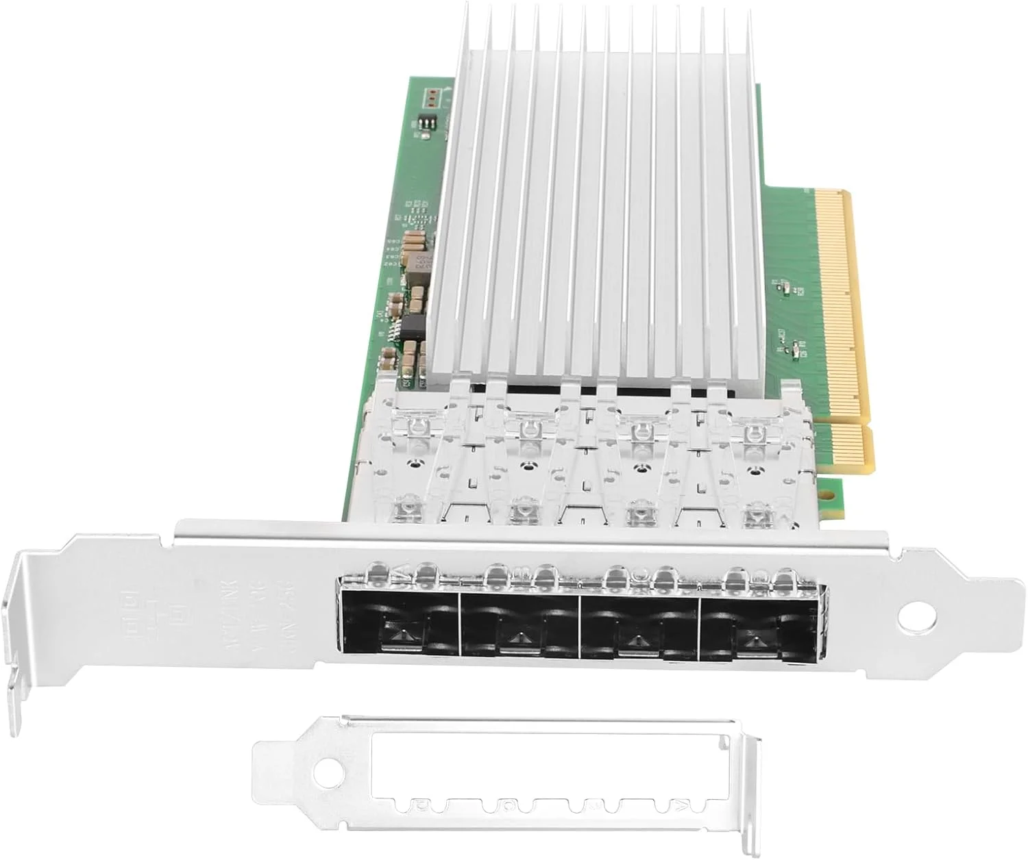 کارت شبکه 25 گیگابیتی Vogzone با تراشه Intel E810 CAM1، دارای چهار پورت SFP28، آداپتور شبکه اترنت PCI Express با پشتیبانی از RDMA و UEFI، قابل مقایسه با Intel E810-XXVDA4