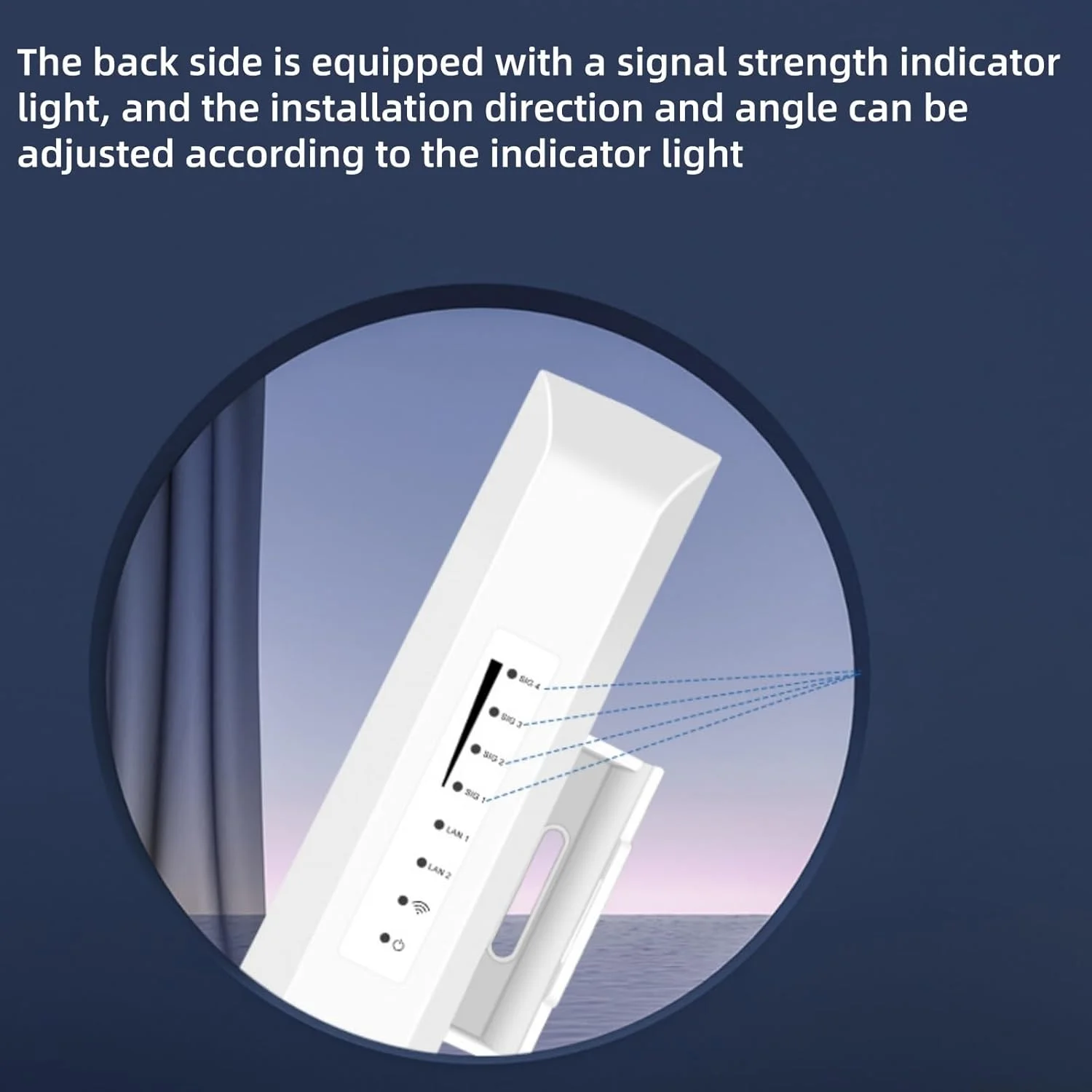 پل بی‌سیم، اکسس پوینت 300 مگابیت بر ثانیه برای اتصال نقطه به نقطه بی‌سیم در فضای باز، تا 500 متر