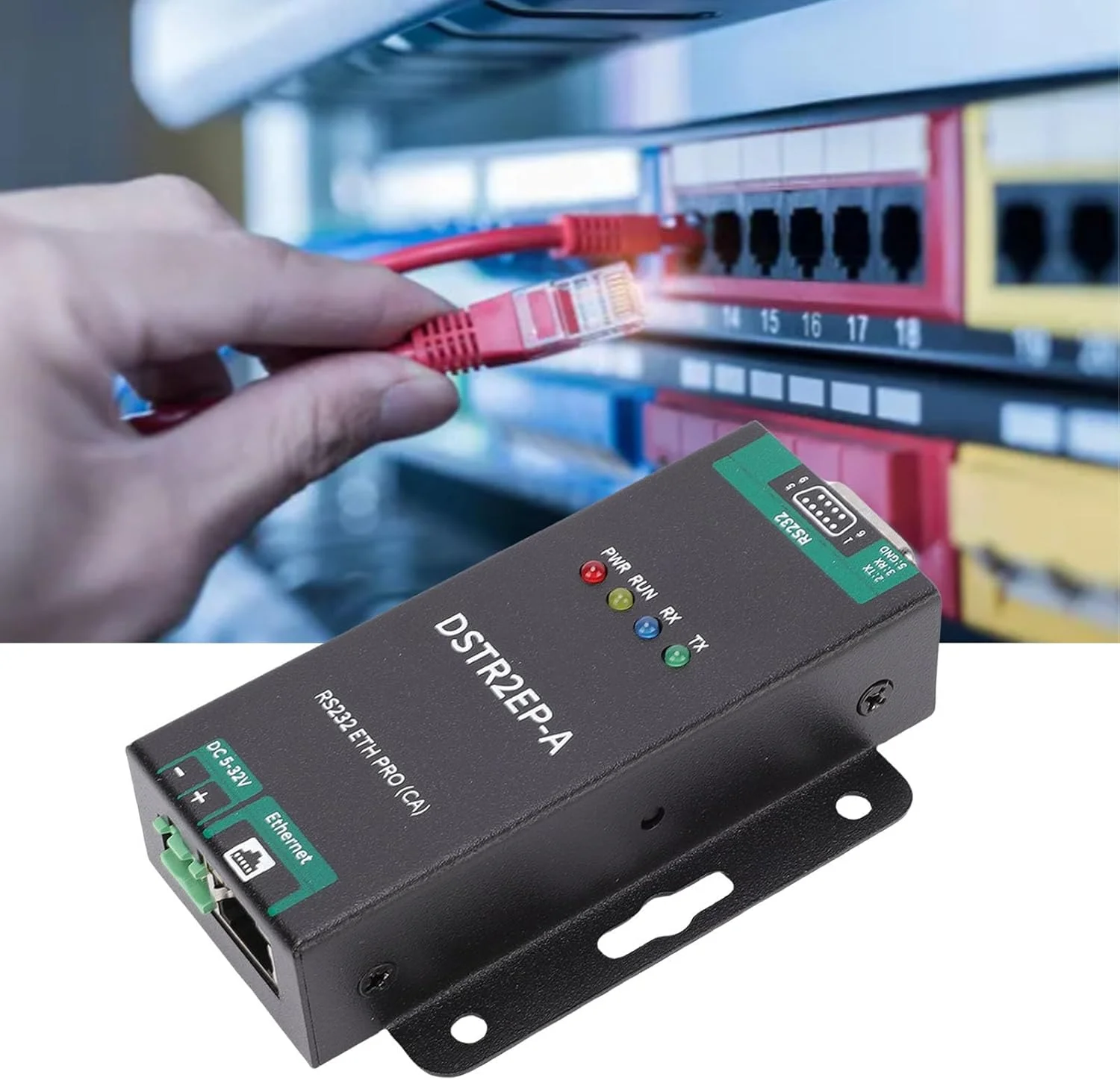 مبدل به اترنت GOWENIC، انتقال داده شفاف دو طرفه با ایزولاسیون قدرت سیگنال، برای کاربردهای صنعتی پروتکل های Modbus TCP MQTT HTTP