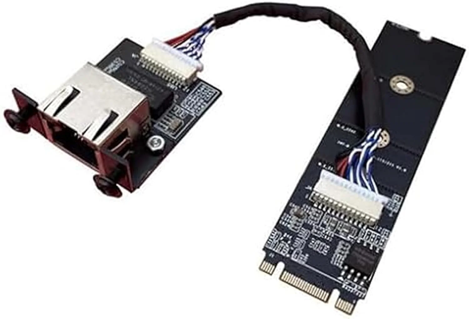 ماژول اترنت 2.5 گیگابیتی M.2 B M Key، کارت شبکه سرور اترنت 2.5G با پردازنده i225 i226، شبکه LAN RJ45 با سرعت 10/100/1000/25000 مگابیت بر ثانیه، کارت شبکه چند گیگابیتی M.2، پشتیبانی از 2280 (30CM، i226 M.2 B+M Key)