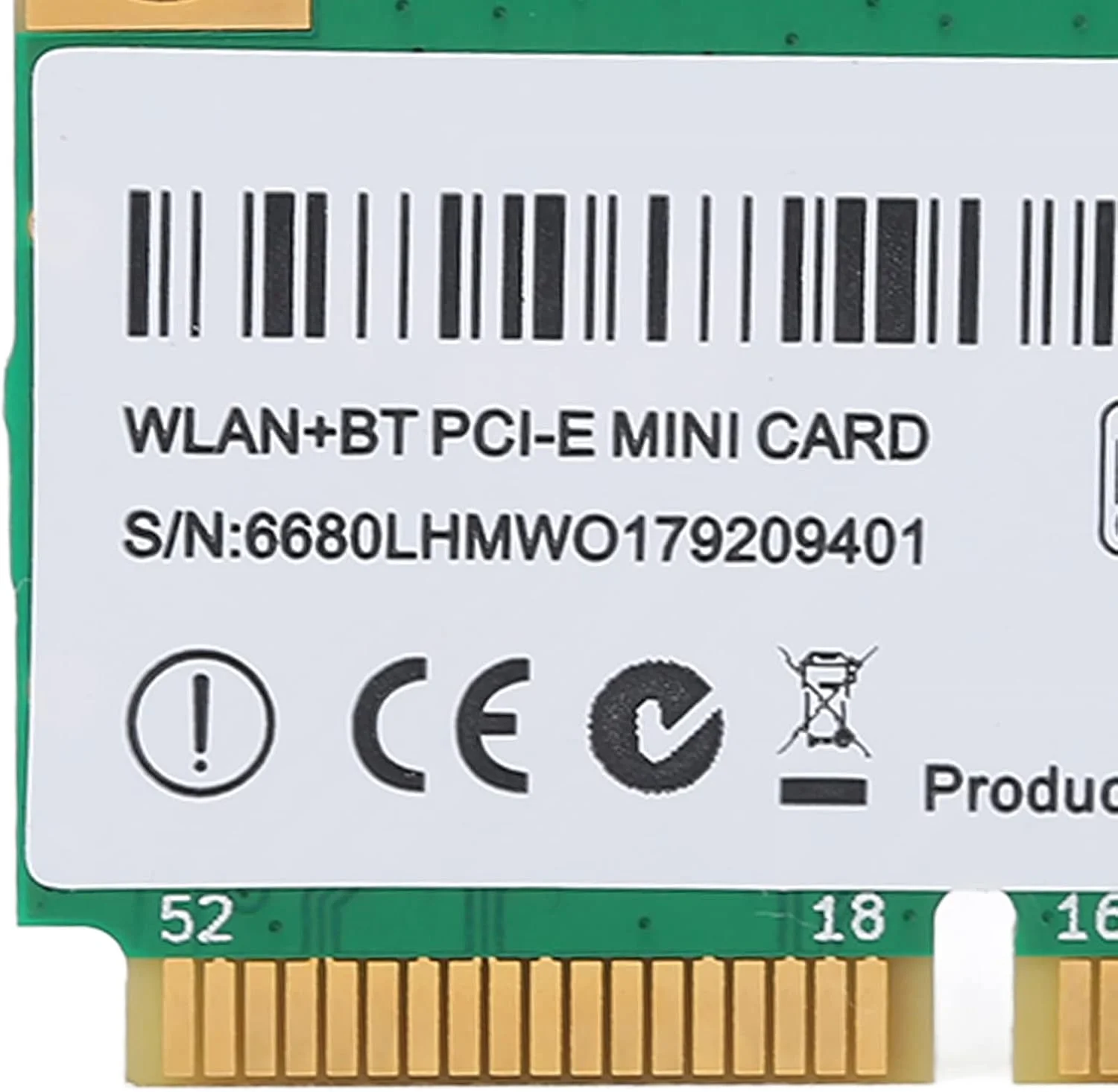 کارت شبکه وایرلس Mini PCI-E WiFi، کارت شبکه گیگابیتی سه باندی 5G 6E با فرکانس 6GHz، کارت وای فای PCB با پورت Mini PCIE برای لپ تاپ