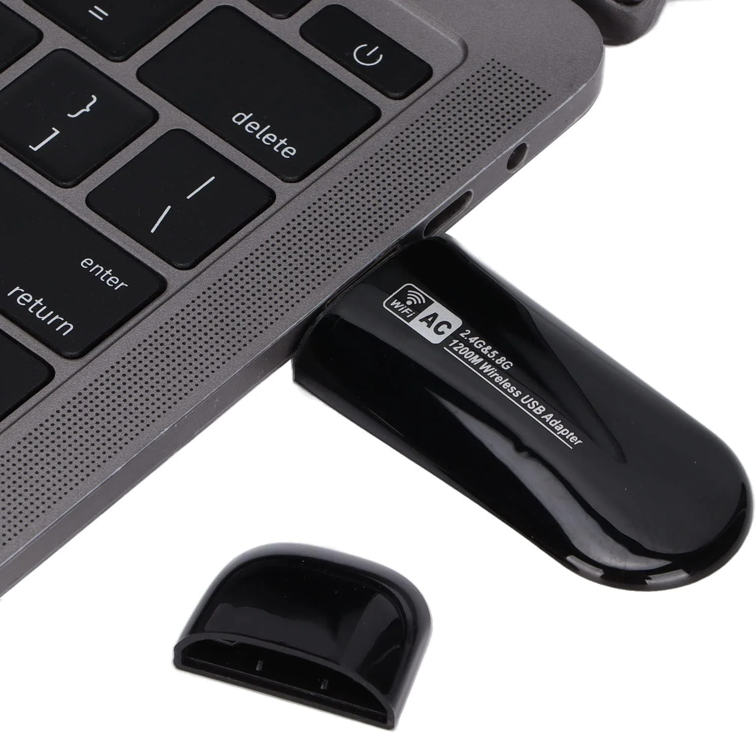 کارت شبکه بی‌سیم ZAPO W50S RTL8812AU 1200M، کارت شبکه بی‌سیم باند 2.4G / 5.8G آداپتور وای فای USB3.0 برای اندروید، لینوکس و ویندوز