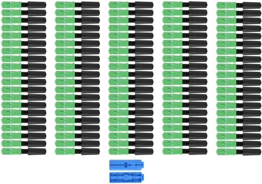 100 عدد آداپتور کابل فیبر نوری، اتصال سریع فیبر نوری (دوشاخه مستقیم)