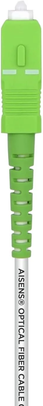 کابل فیبر نوری AISENS A152-0493 G657A2 3.0 9/125 SMF سیمپلکس Dca LSZH، SC/APC-SC/APC، 1.0 متر، سفید