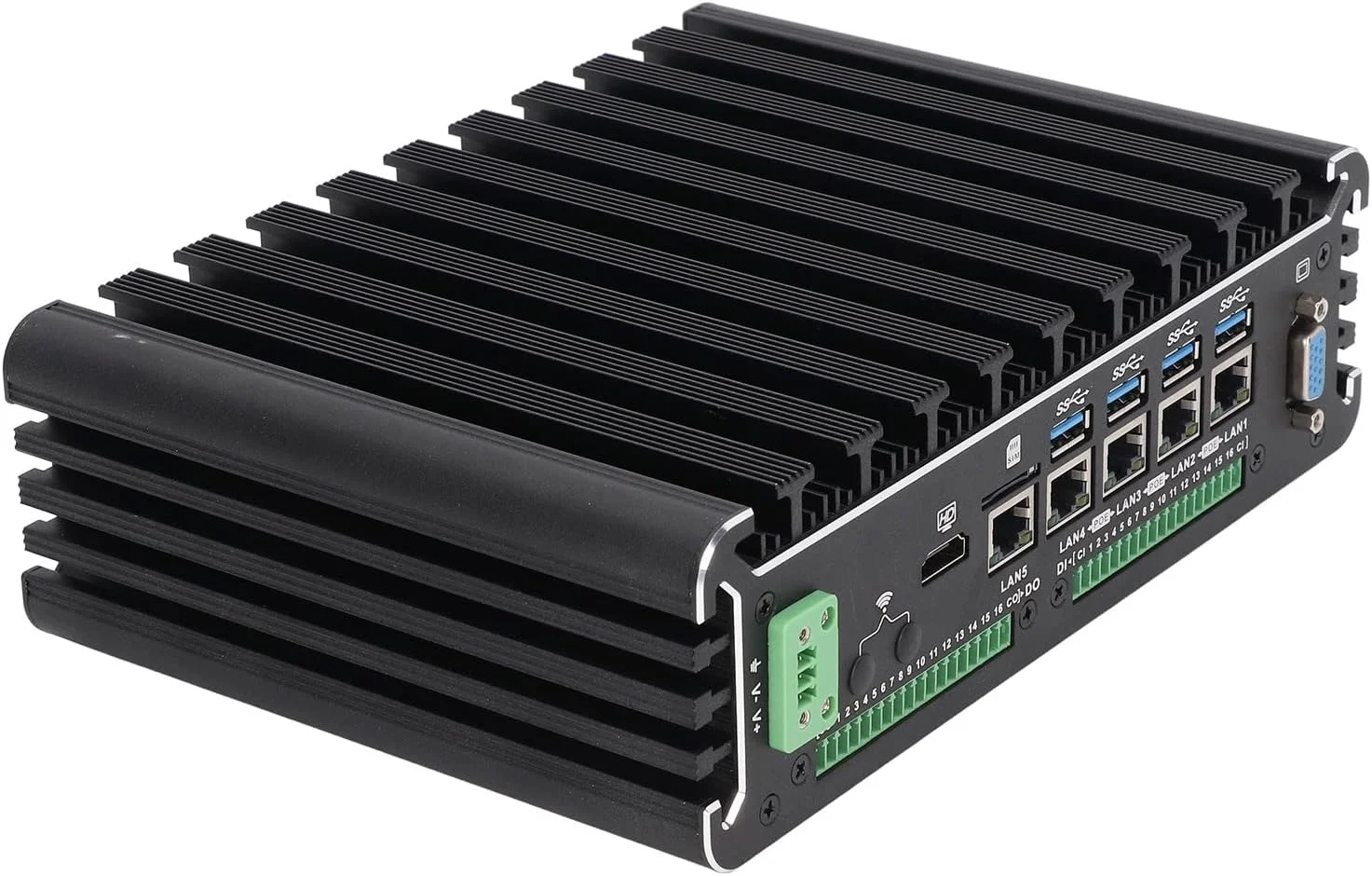 کامپیوتر صنعتی، کامپیوتر صنعتی POE ضد گرد و غبار و ضد ضربه با پورت‌های متعدد 100-240 ولت برای دفتر (#2)