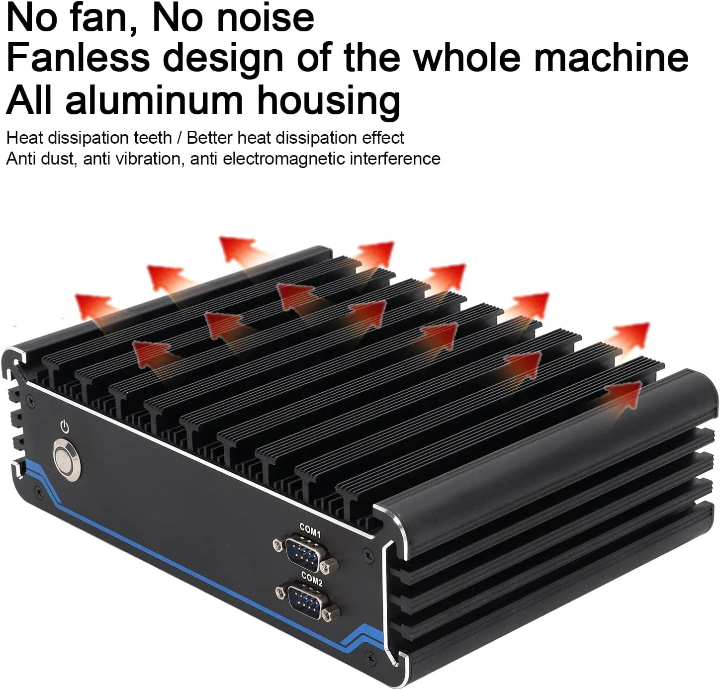 کامپیوتر صنعتی، کامپیوتر صنعتی POE ضد گرد و غبار و ضد ضربه با پورت‌های متعدد 100-240 ولت برای دفتر (#2)