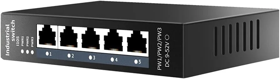 سوئیچ اترنت صنعتی TYLC با 5 پورت شبکه 10/100 مگابیت بر ثانیه DIN IP40 بدون فن (رنگ: همانطور که نشان داده شده، اندازه: یک سایز)