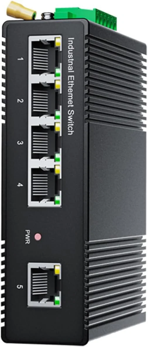 سوئیچ صنعتی 5 پورت گیگابیتی، سوئیچ PoE ریلی Din، سوئیچ صنعتی غیر مدیریتی با محافظت