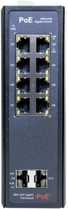 IPS33108PF یک سوئیچ فیبر نوری صنعتی گیگابیتی کامل است. دارای 8 پورت RJ45 تطبیقی 10/100/1000Base-T و 2 پورت فیبر نوری آپلینک SFP با سرعت 1000Base-X است. پورت های 1-8 می توانند از استاندارد IEEE 802.3 af/at (33108PF) پشتیبانی کنند.