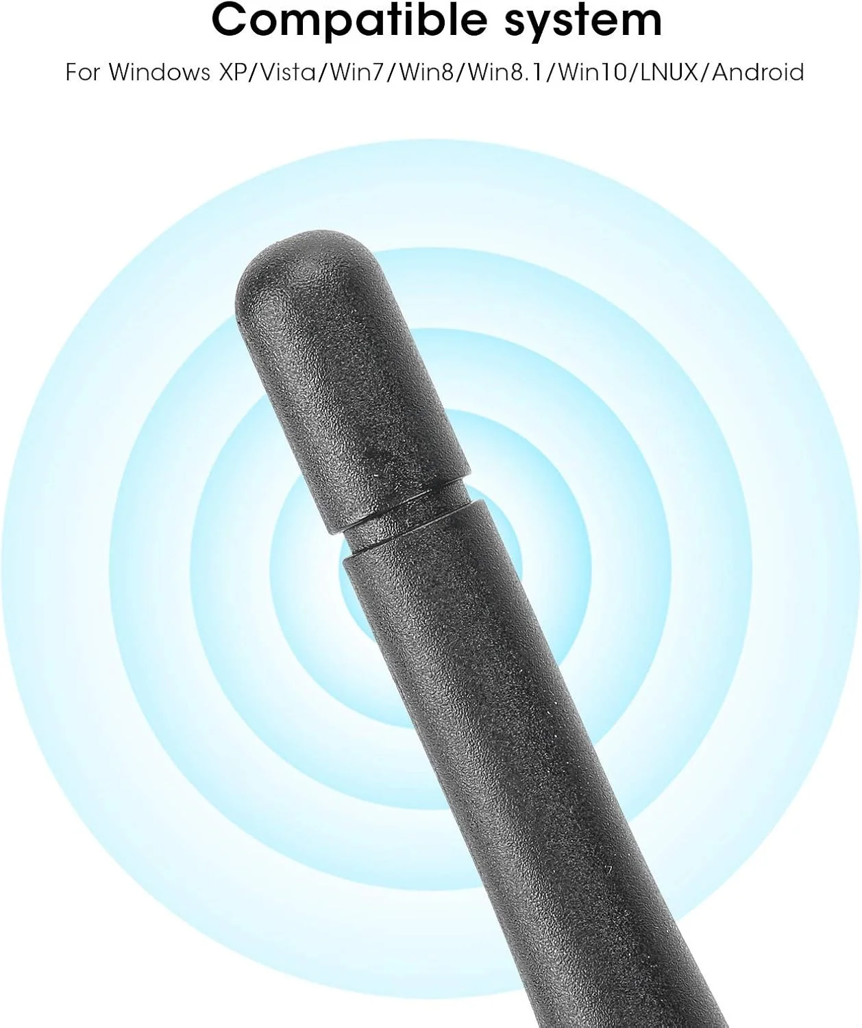 آداپتور USB WIFI مدل XUMIUZIY برای کامپیوتر، کارت وایرلس 600M، گیرنده WIFI کامپیوتر، آداپتور USB با آنتن تقویت کننده بالا برای کامپیوتر رومیزی