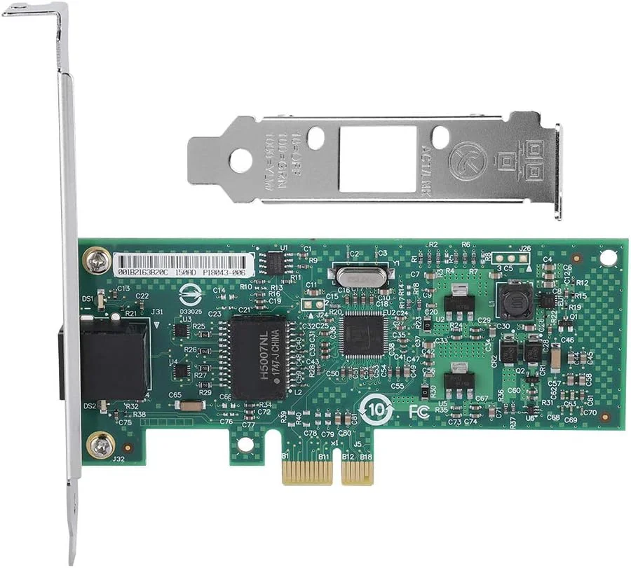 کارت آداپتور گیگابیتی PCI-e مدل XUMIUZIY 82574L، سرعت فوق العاده 1000 مگابیت بر ثانیه با نشانگر LED، مناسب برای Win98se/Me/NT/2000/XP/Win7/Win8/Win8.1/Win10 / DOS /