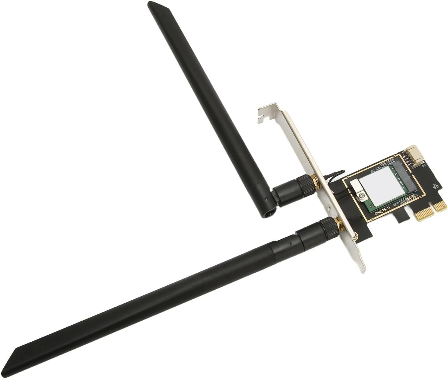 کارت شبکه وای فای PCIe مدل XUMIUZIY، آداپتور 5.2 بی سیم 2.4G/5G/6G PCI Express با آنتن های تقویت شده، مناسب برای سیستم