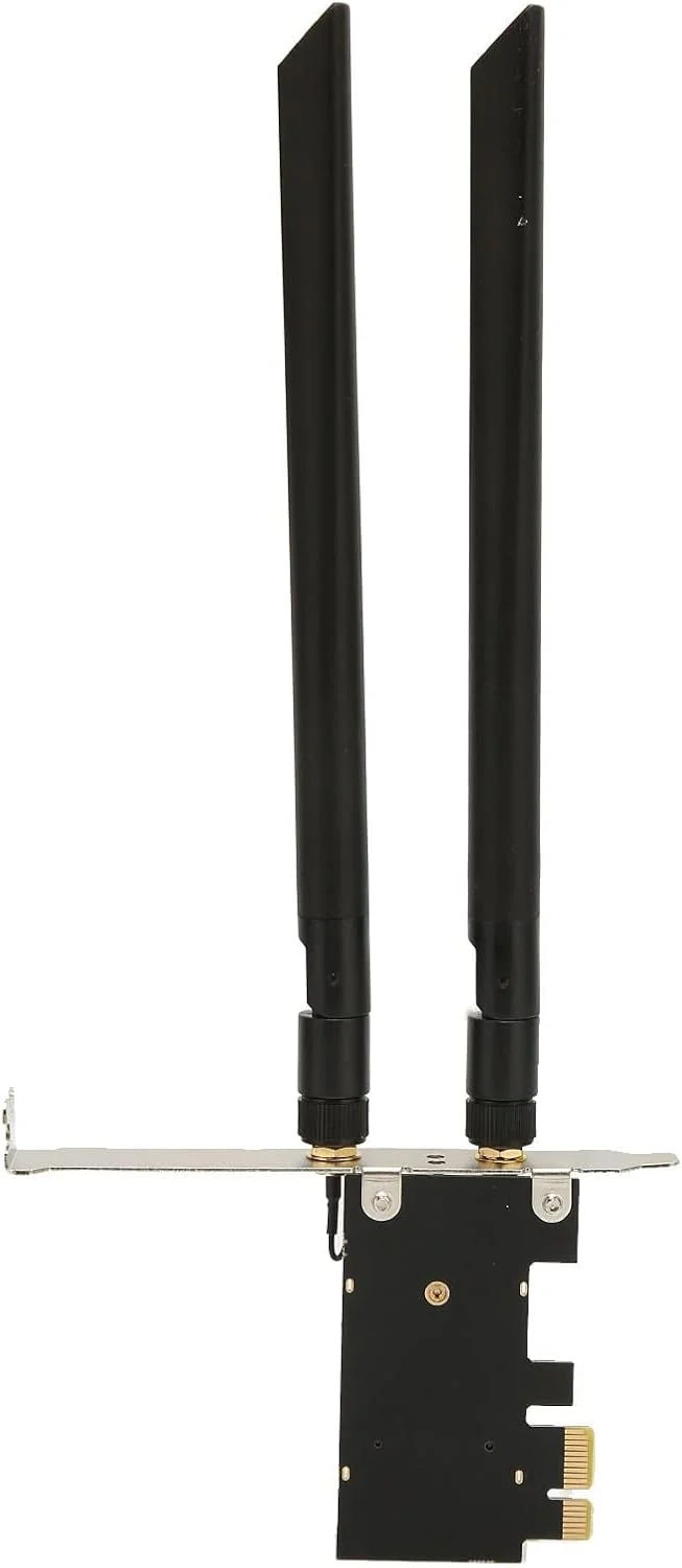 کارت شبکه وای فای PCIe مدل XUMIUZIY، آداپتور 5.2 بی سیم 2.4G/5G/6G PCI Express با آنتن های تقویت شده، مناسب برای سیستم