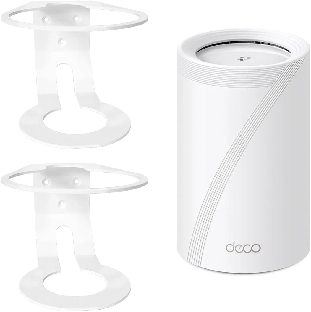 پایه دیواری سازگار ALLICAVER Deco WiFi 7، پایه نگهدارنده فلزی و محکم برای Deco BE63 BE85 BE95، صرفه جویی در فضا، دارای نگهدارنده آویز دیواری به همراه نگهدارنده سازمان دهنده کابل (2 عددی)