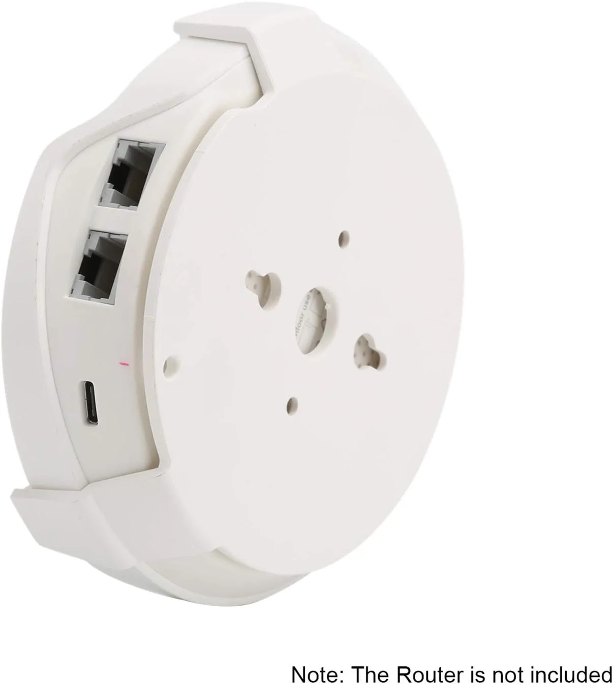پایه دیواری ANEY، پایه دیواری برای سیستم وای فای مش خانگی TP-Link Deco M5/P7، نگهدارنده براکت محکم برای روتر Deco M5/P7، نگهدارنده دیواری روتر TP-Link برای صرفه جویی در فضا، سفید، بسته 2 عددی