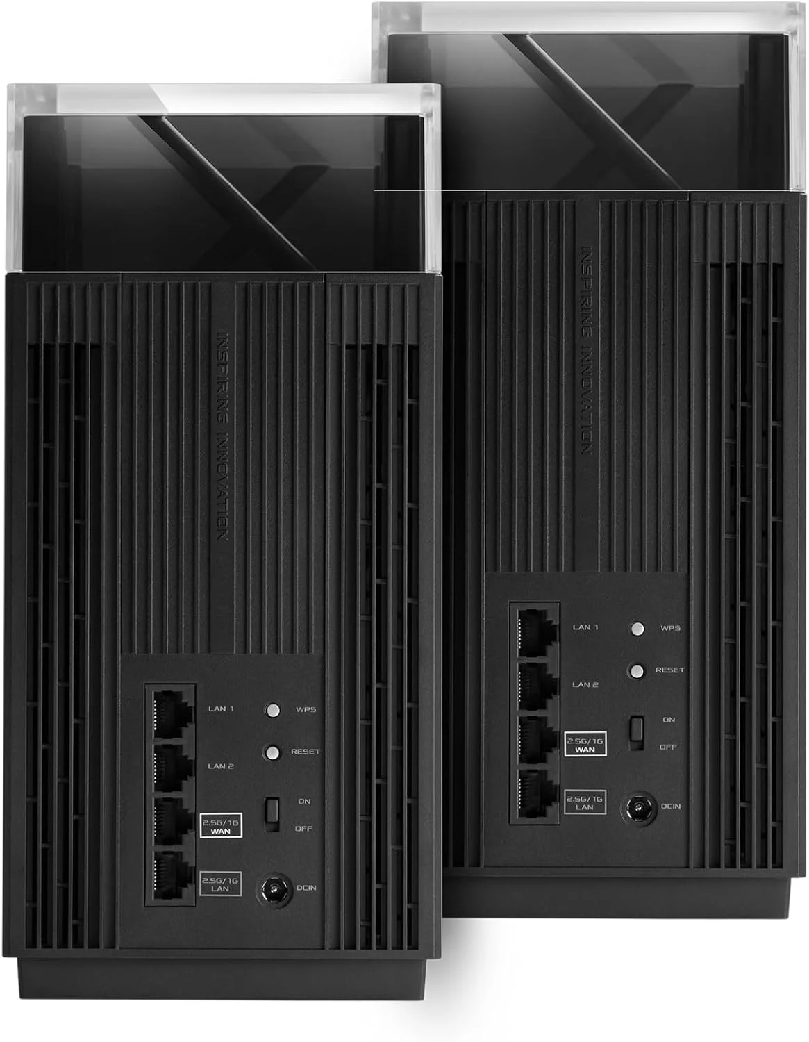 روتر وای فای 6 سه بانده ASUS ZenWiFi Pro XT12 AX11000، با 12 جریان، پوشش تا 550 متر مربع، امنیت شبکه بدون نیاز به اشتراک، کنترل والدین پیشرفته، Instant Guard، VPN، دو پورت 2.5G، بسته 2 عددی