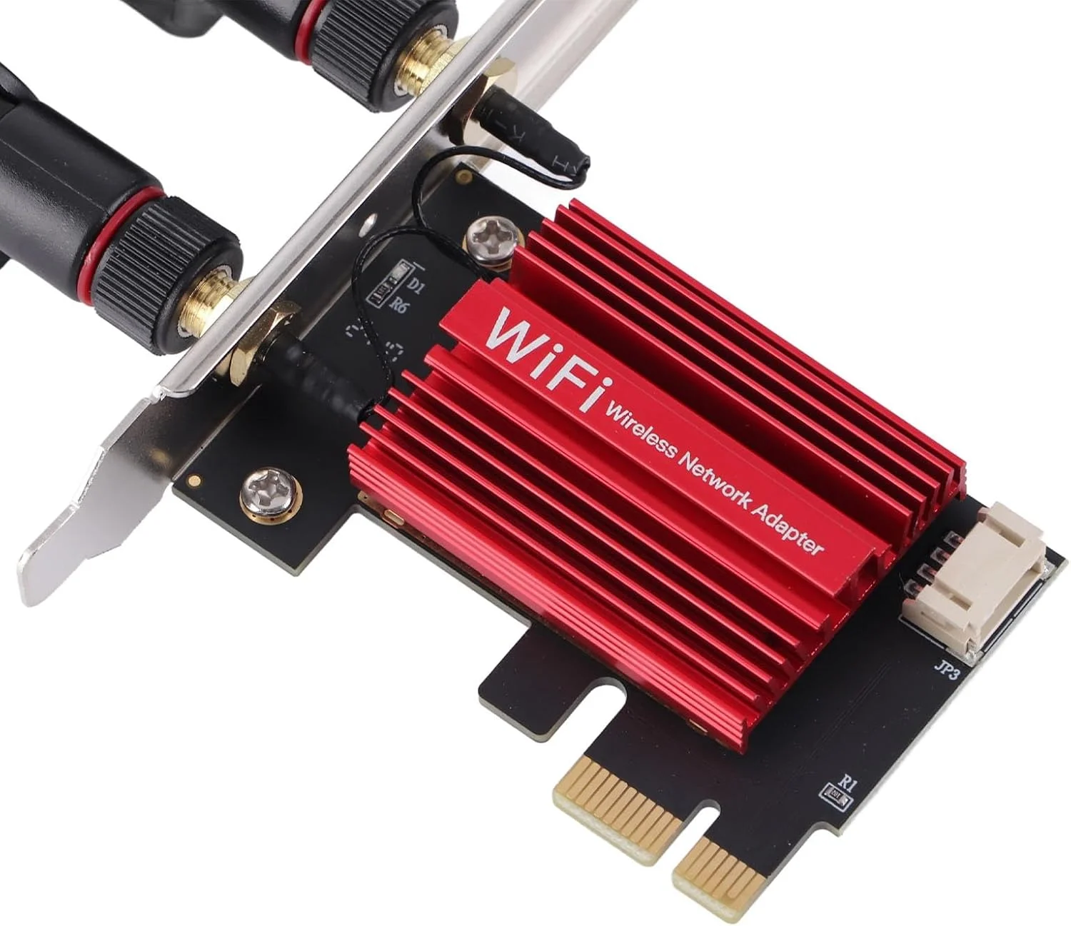 کارت شبکه وای فای PCIE Pro 7260AC، دو بانده 1200 مگابیت بر ثانیه با آنتن های 10dBi، رابط PCIEx1 برای 7، 8، 10، 11