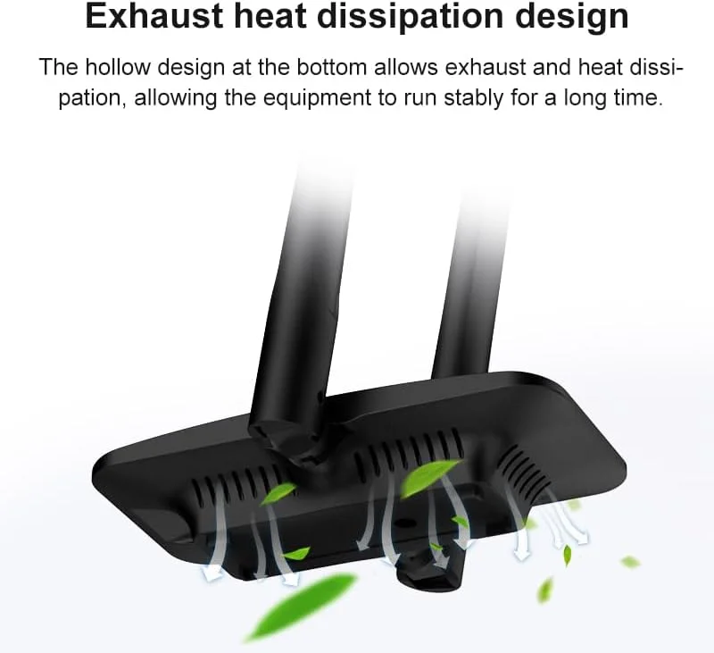 آداپتورهای کارت شبکه وای فای بی سیم 1300 مگابیت بر ثانیه EDUPs، دو بانده 2.4G و 5.8G بدون نیاز به درایور، دارای 2 آنتن 6dBi با بهره بالا و تراشه MTK (EP-AC1691)