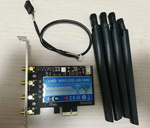 آداپتورهای PCIe دسکتاپ برای Broadcom BCM94360CD 1750Mbps 802.11ac Dual Band WiFi Wireless bluetooth 4.0 PCI-e Pci express