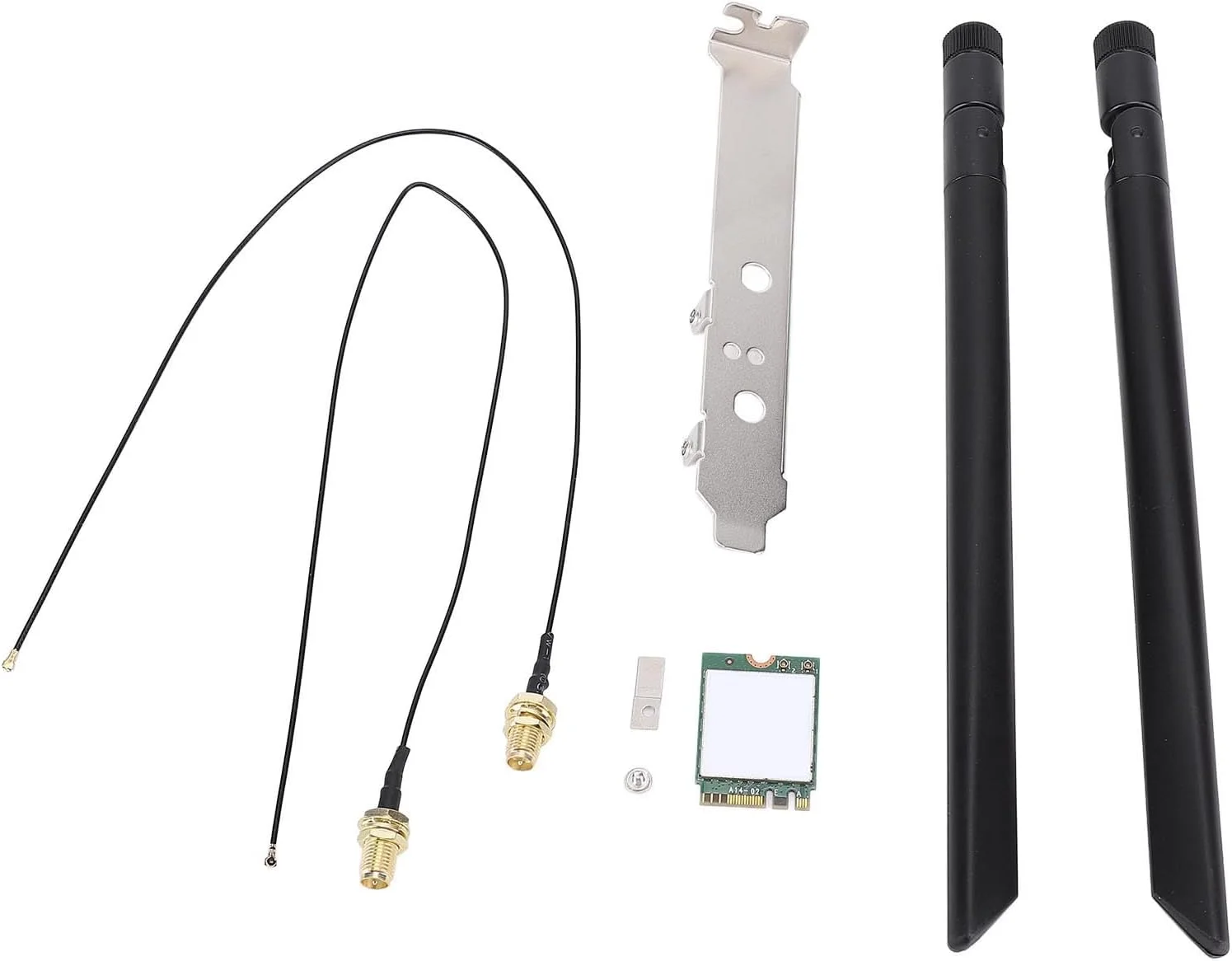 کارت وای فای Annadue 8265NGW AC 1200Mbps دو بانده 2.4GHz 5GHz با رابط M.2 و بلوتوث 4.2 برای 7، 8 و 10 (براکت آنتن خارجی)